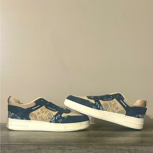 Shoes-Men, 10.5, Tan, Navy, White, used